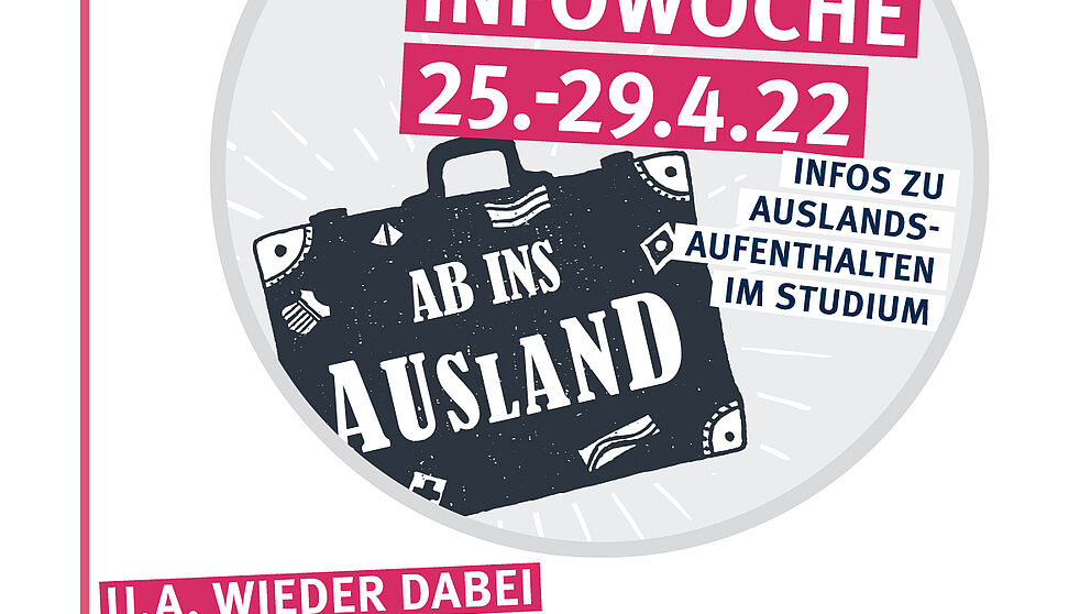 Das Bild zeigt den Flyer zu "Ab ins Ausland"
