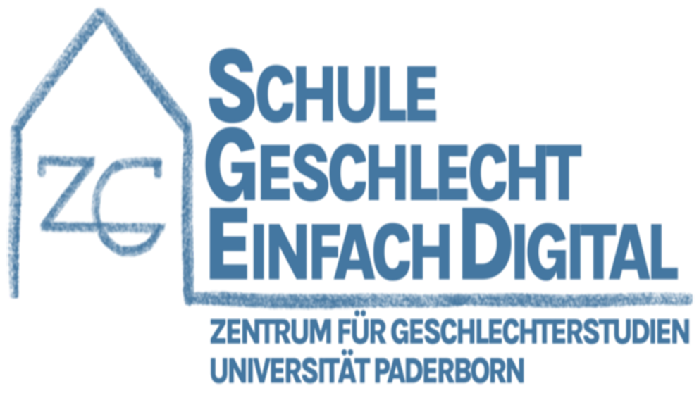 Das Bild zeigt das Logo des Projekts, das in blauer Schrift den Namen darstellt. Links davon ist die Silhouette eines Hauses zu sehen, in dem die Buchstaben Z und G zu sehen sind